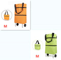 Folding Shopping Carts Reusable Shopping Bags with Wheels