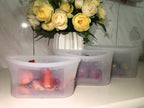 3pcs Reusable Silicone Food Storage Bags, Sandwich Snack Bags Zip Container Safe