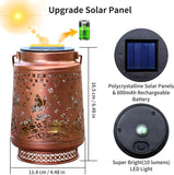Solar Hummingbird Barn Lantern Outdoor Courtyard Decorative Waterproof Projection Lamp