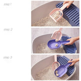 Cat Litter Scoop Self-cleaning Cat Litter Box Shovel Kitty Litter Scoop For Sandbox Kitty Litter Tray Shovel Poop Cats Supplies