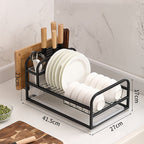 Kitchen Shelves Dishware Storage Rack Dry Washing Dish Rack Drain Rack Cupboard Tableware Dish Storage Box