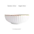 Golden Trim Bone China Western Cuisine Plate Household Dinner Plate Plate Dish Dishware Suit Combination Plate