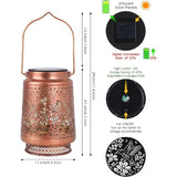 Solar Hummingbird Barn Lantern Outdoor Courtyard Decorative Waterproof Projection Lamp