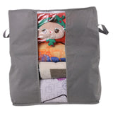 New 1PC Storage Bag For Clothes Blanket Portable Non-woven Folding Clothes Pillow Quilt Blanket Storage Box Organizer Hot Sale