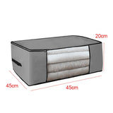 New 1PC Storage Bag For Clothes Blanket Portable Non-woven Folding Clothes Pillow Quilt Blanket Storage Box Organizer Hot Sale