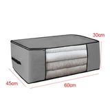 New 1PC Storage Bag For Clothes Blanket Portable Non-woven Folding Clothes Pillow Quilt Blanket Storage Box Organizer Hot Sale