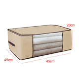 New 1PC Storage Bag For Clothes Blanket Portable Non-woven Folding Clothes Pillow Quilt Blanket Storage Box Organizer Hot Sale