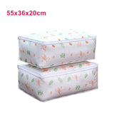 New 1PC Storage Bag For Clothes Blanket Portable Non-woven Folding Clothes Pillow Quilt Blanket Storage Box Organizer Hot Sale