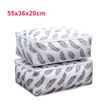 New 1PC Storage Bag For Clothes Blanket Portable Non-woven Folding Clothes Pillow Quilt Blanket Storage Box Organizer Hot Sale