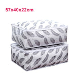 New 1PC Storage Bag For Clothes Blanket Portable Non-woven Folding Clothes Pillow Quilt Blanket Storage Box Organizer Hot Sale