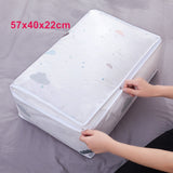 New 1PC Storage Bag For Clothes Blanket Portable Non-woven Folding Clothes Pillow Quilt Blanket Storage Box Organizer Hot Sale